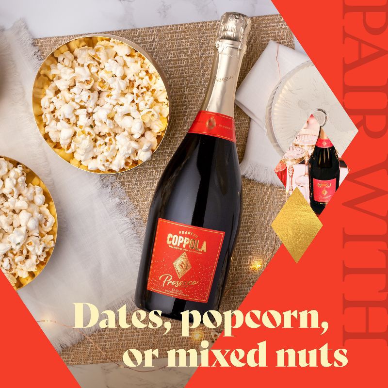 slide 6 of 8, Francis Coppola Diamond Collection Prosecco Wine - 187ml Mini Bottle, 187 ml