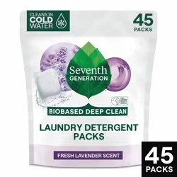 Seventh Generation Laundry Detergent Packs Fresh Lavender - 45ct/31.7oz