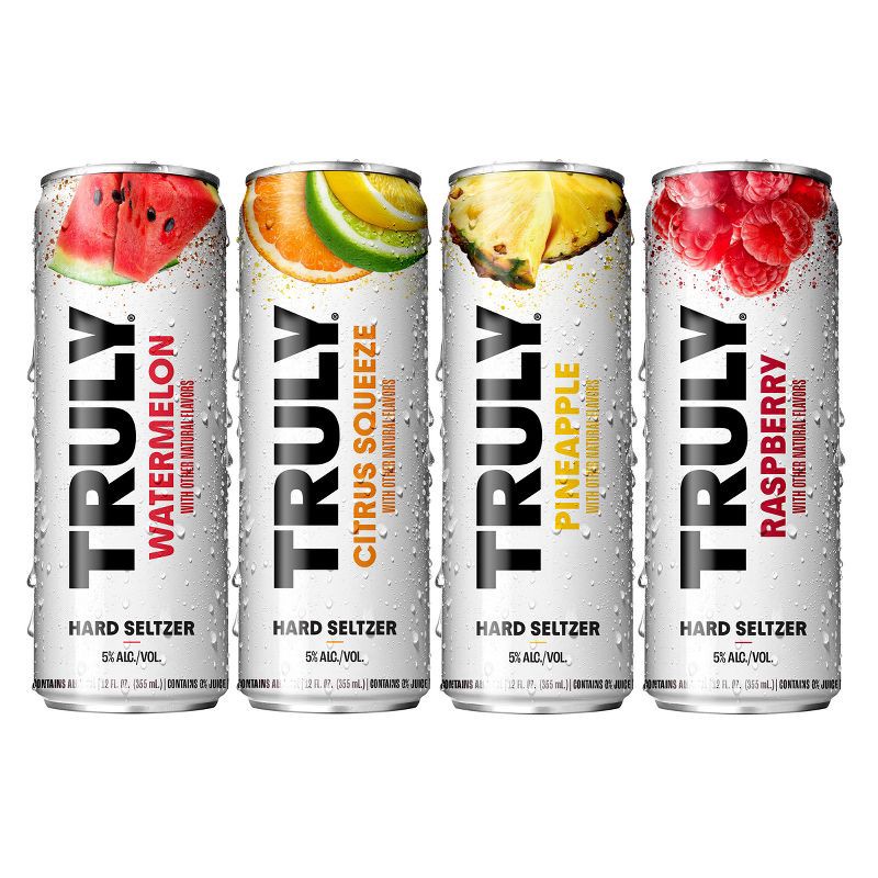 slide 2 of 9, Truly Spiked & Sparkling Truly Party Pack Variety Pack - 12pk/12 fl oz Cans, 12 ct; 12 fl oz