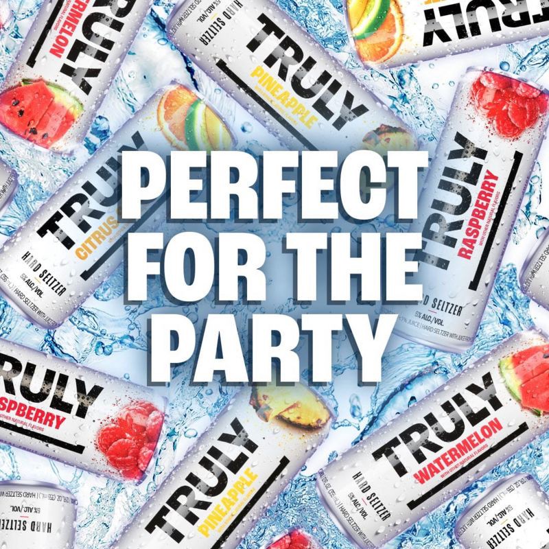 slide 3 of 9, Truly Spiked & Sparkling Truly Party Pack Variety Pack - 12pk/12 fl oz Cans, 12 ct; 12 fl oz