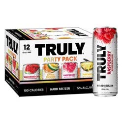 Truly Spiked & Sparkling Truly Party Pack Variety Pack - 12pk/12 fl oz Cans