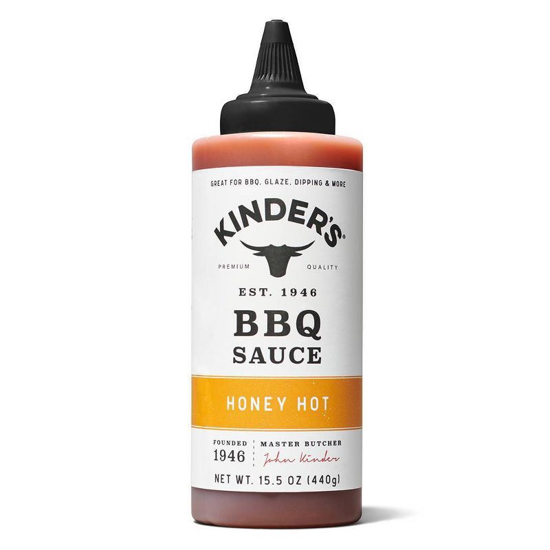 slide 1 of 4, Kinder's Honey Hot BBQ Sauce - 15.5oz, 15.5 oz