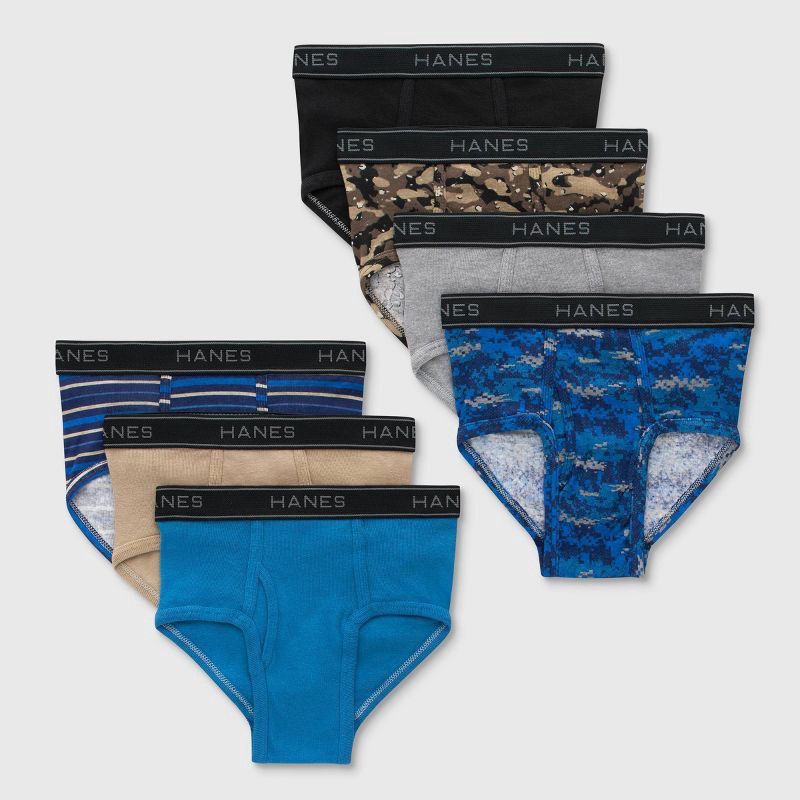 slide 1 of 6, Hanes Boys' 7pk Briefs S, 7 ct