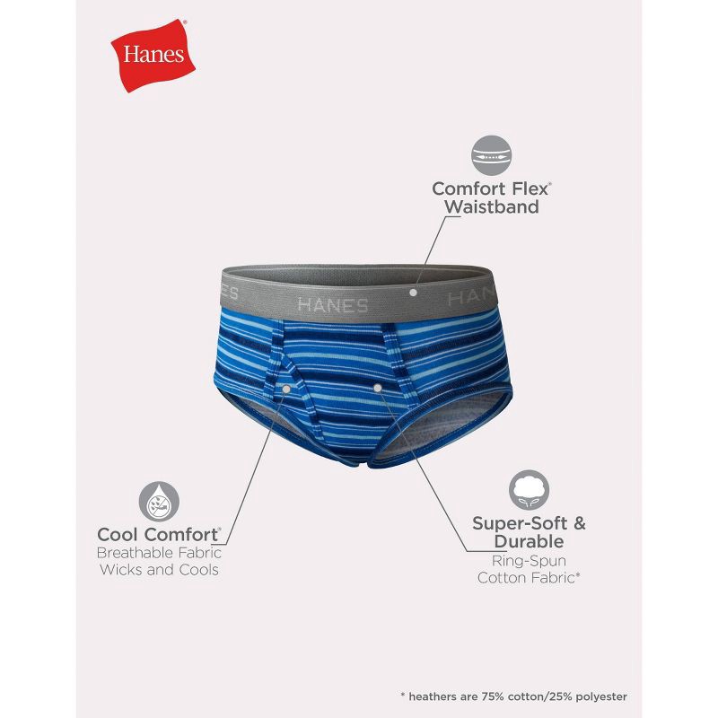 slide 5 of 6, Hanes Boys' 7pk Briefs XL, 7 ct