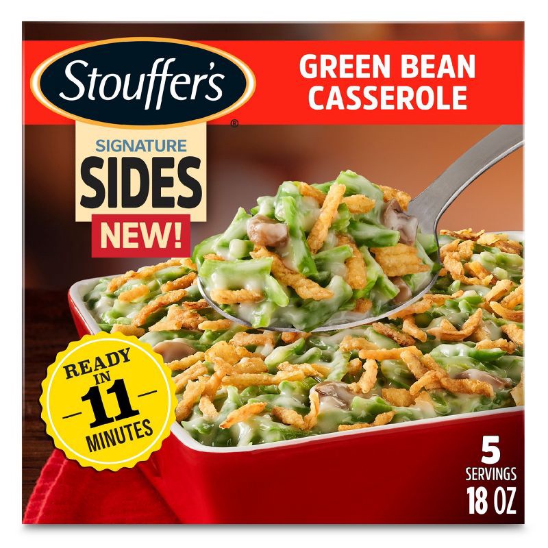 slide 1 of 8, Stouffer's Green Bean Casserole Frozen Side Dishes - 18oz, 18 oz