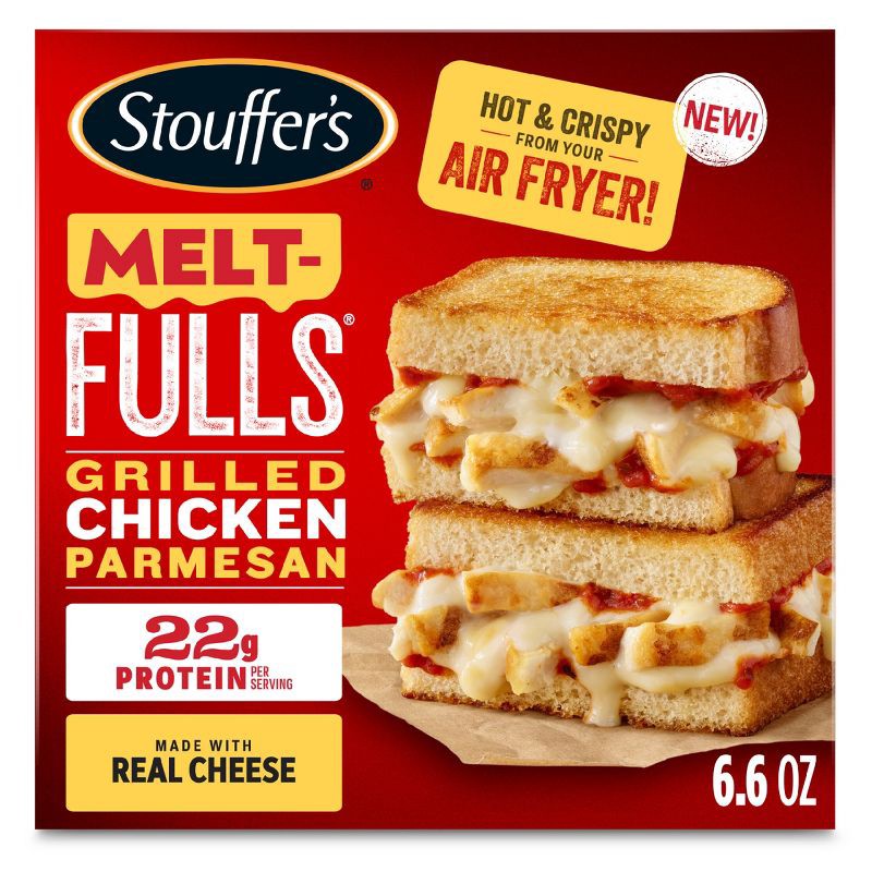 slide 1 of 8, Stouffer's Sandwich Melt Fulls Grilled Chicken Parmesan Frozen Lunch Meal - 6.6oz, 6.6 oz