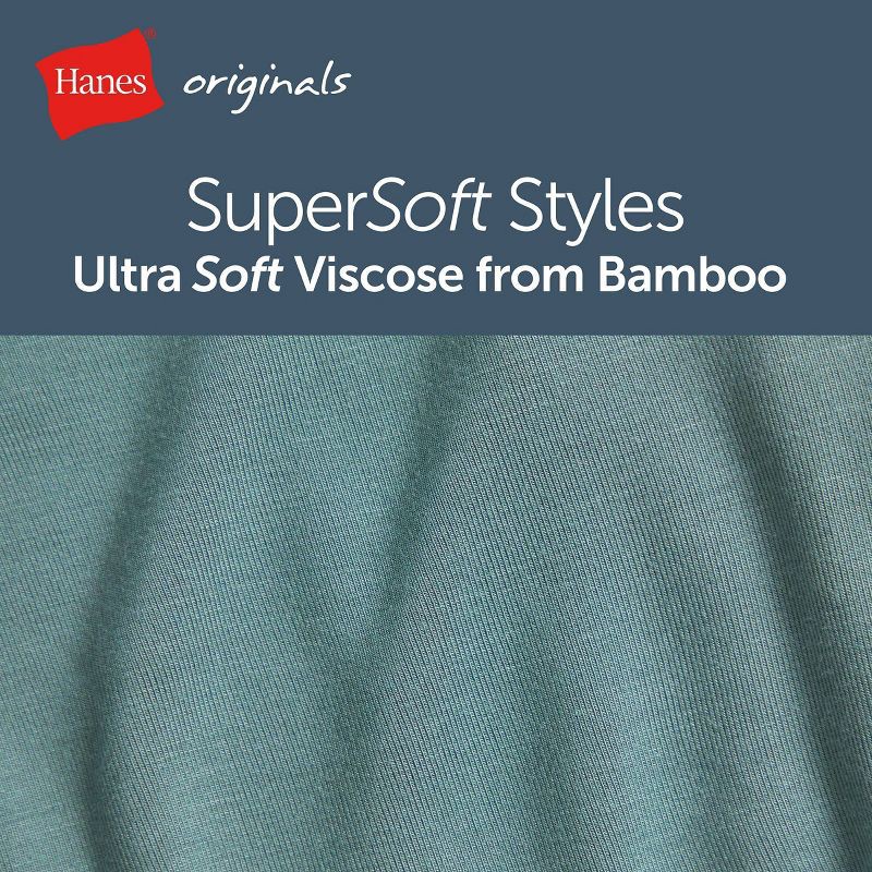 slide 6 of 6, Hanes Originals Boys' 5pk SuperSoft Boxer Briefs - Black S, 5 ct