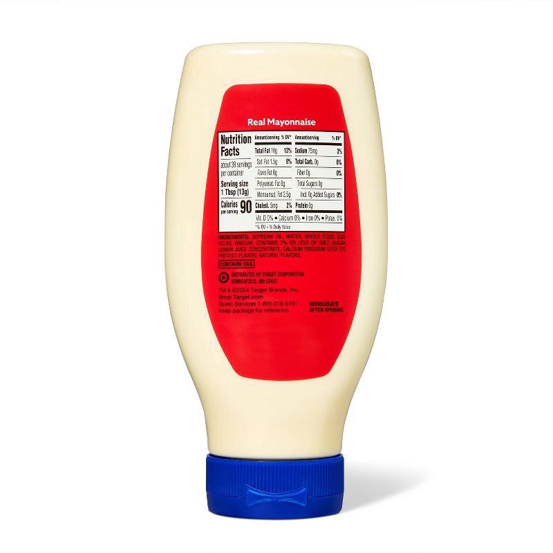 slide 2 of 3, Squeeze Mayonnaise - 20 fl oz - Market Pantry™, 20 fl oz