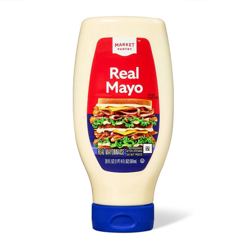 slide 1 of 3, Squeeze Mayonnaise - 20 fl oz - Market Pantry™, 20 fl oz