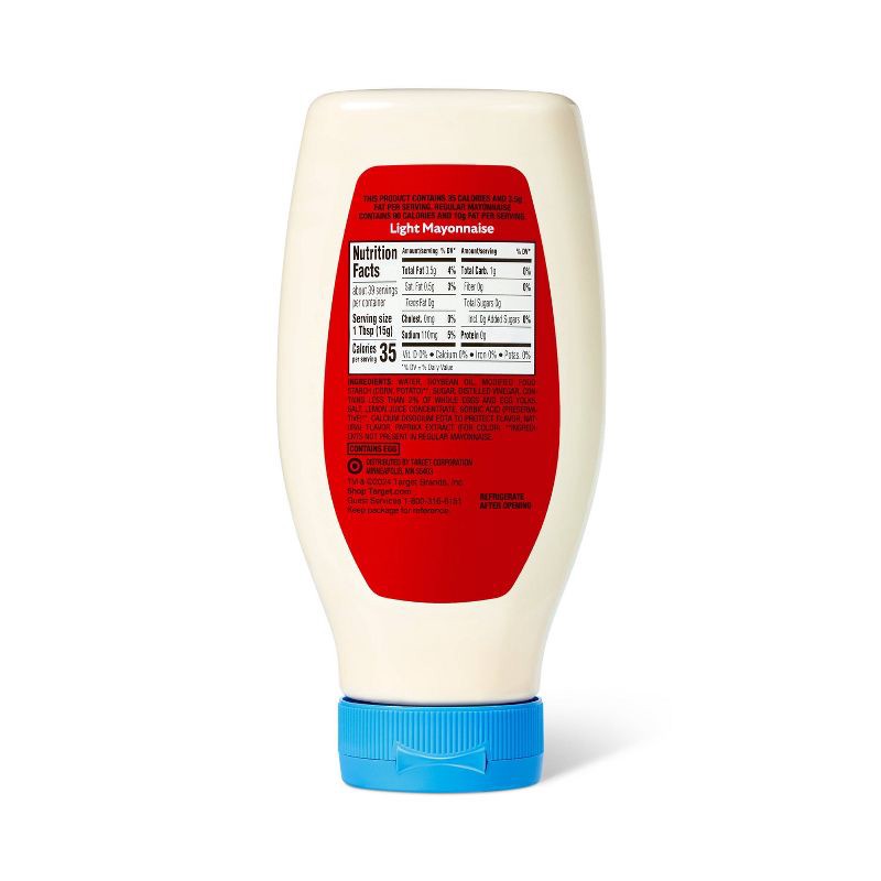 slide 2 of 3, Squeeze Light Mayonnaise - 20 fl oz - Market Pantry™, 20 fl oz