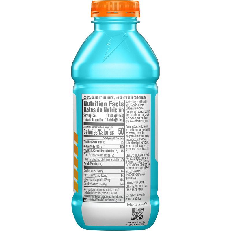slide 2 of 6, Gatorade RTD Gatorlyte Glacier Freeze Sports Drink - 20 fl oz Bottle, 20 fl oz