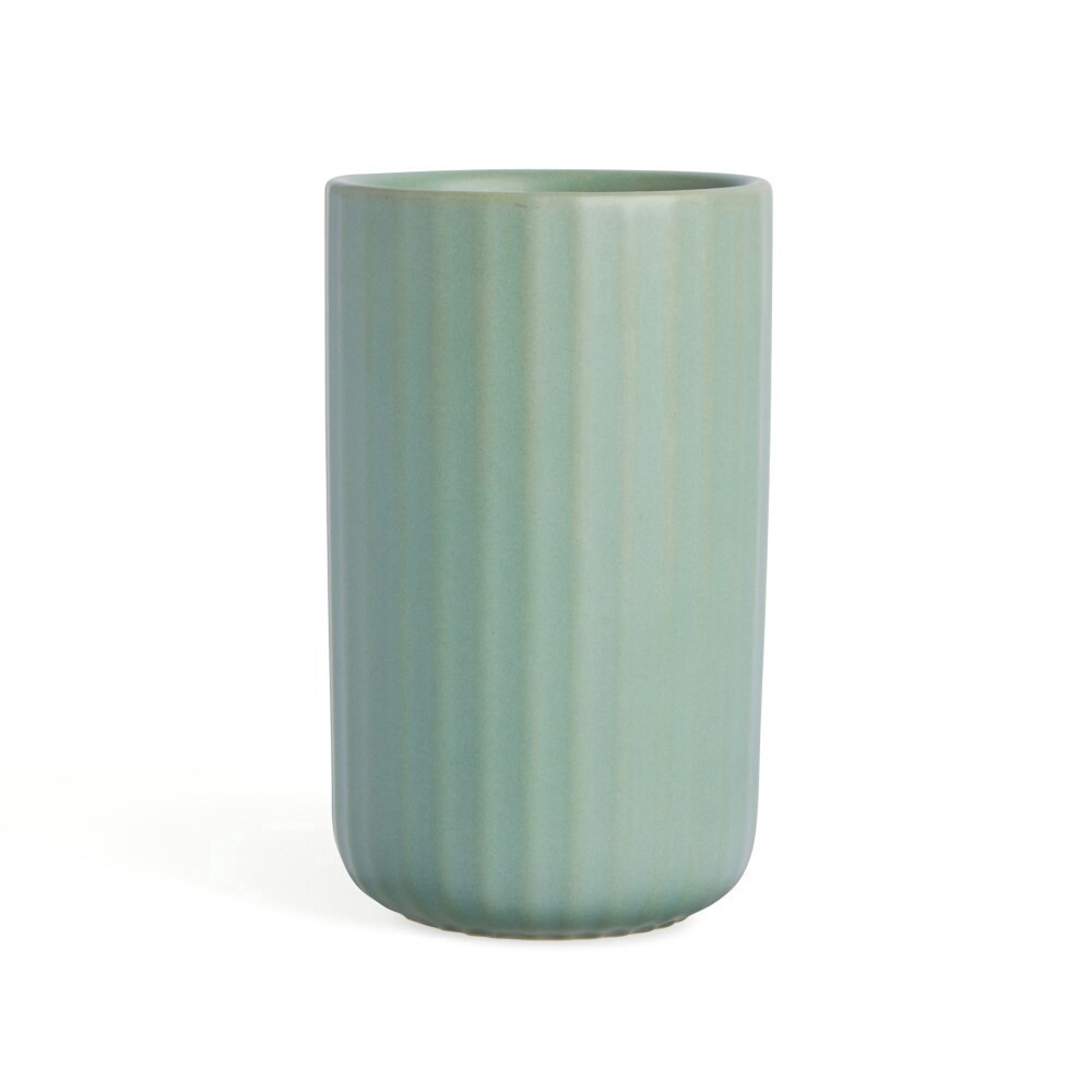 slide 2 of 2, Core Home Ceramic Toothbrush Holder - Green, 1 ct