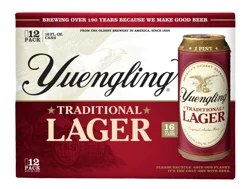 Yuengling Traditional Lager Beer 12 - 16 fl oz Cans