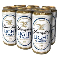 Yuengling Light Lager Beer 6 - 16 fl oz Cans