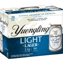 Yuengling Light Lager Beer 12 - 12 oz Cans
