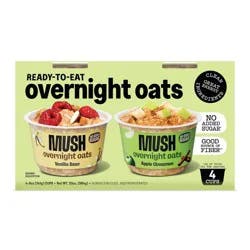 MUSH Apple Cinnamon + Vanilla Overnight Oats - 20oz/4ct