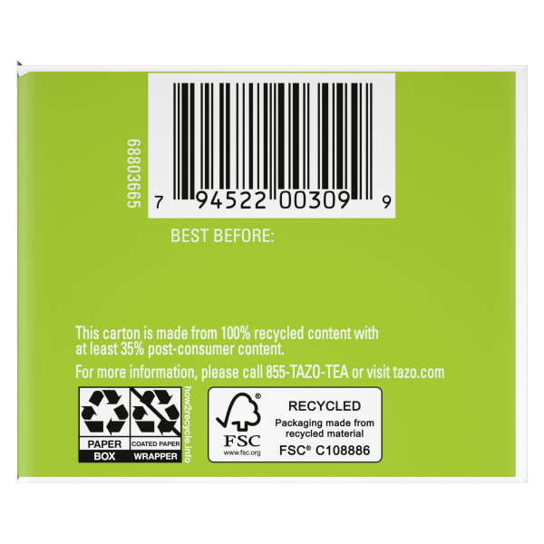 slide 12 of 16, TAZO TB ORG FT Organic Zen 6 16ct, 16 ct