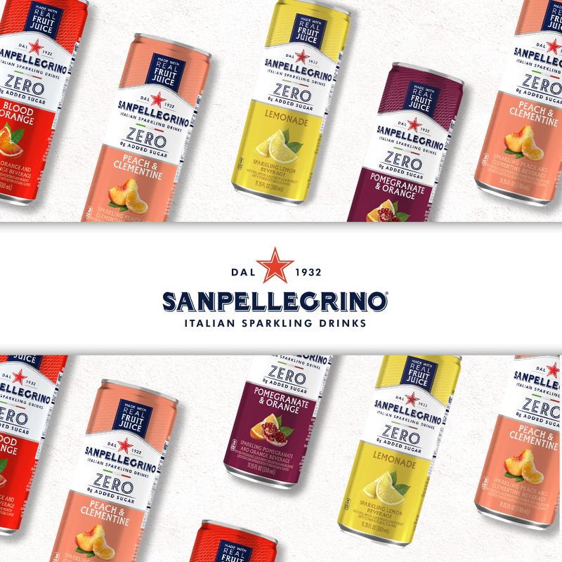 slide 8 of 9, Sanpellegrino Zero Blood Orange Italian Sparkling Beverage - 6pk/11.15 fl oz Cans, 6 ct; 11.15 fl oz