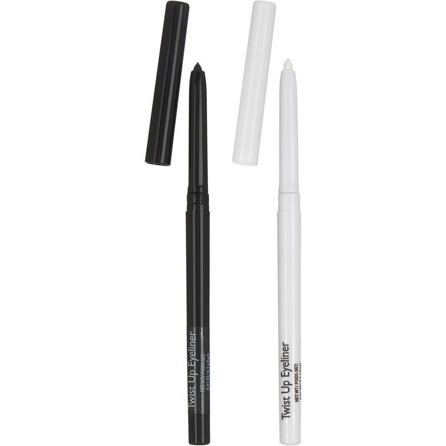 slide 1 of 1, Party City Black & White Twist Up Eyeliner, 1 ct
