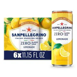 Sanpellegrino Zero Limonata Italian Sparkling Beverage - 6pk/11.15 fl oz Cans