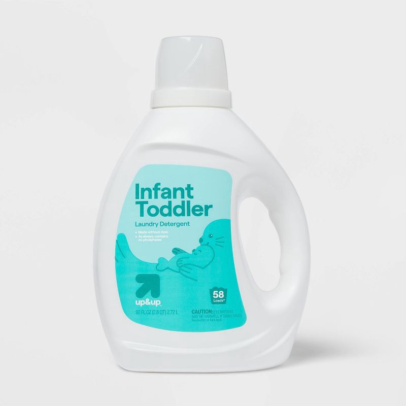 slide 1 of 3, Infant Toddler Liquid Laundry Detergent 58 Loads - 92 fl oz - up&up™, 92 fl oz