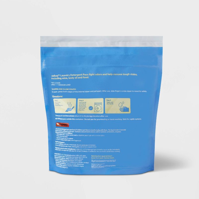 slide 3 of 3, Fresh Linen Laundry Detergent Pods 42 Pacs - 26.6oz - up&up™, 42 ct
