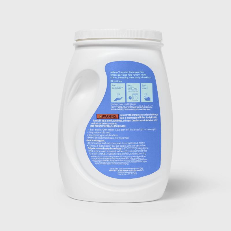 slide 3 of 3, Lavender Bloom Laundry Detergent Pods 72 Pacs - 45.7oz - up&up™, 72 ct