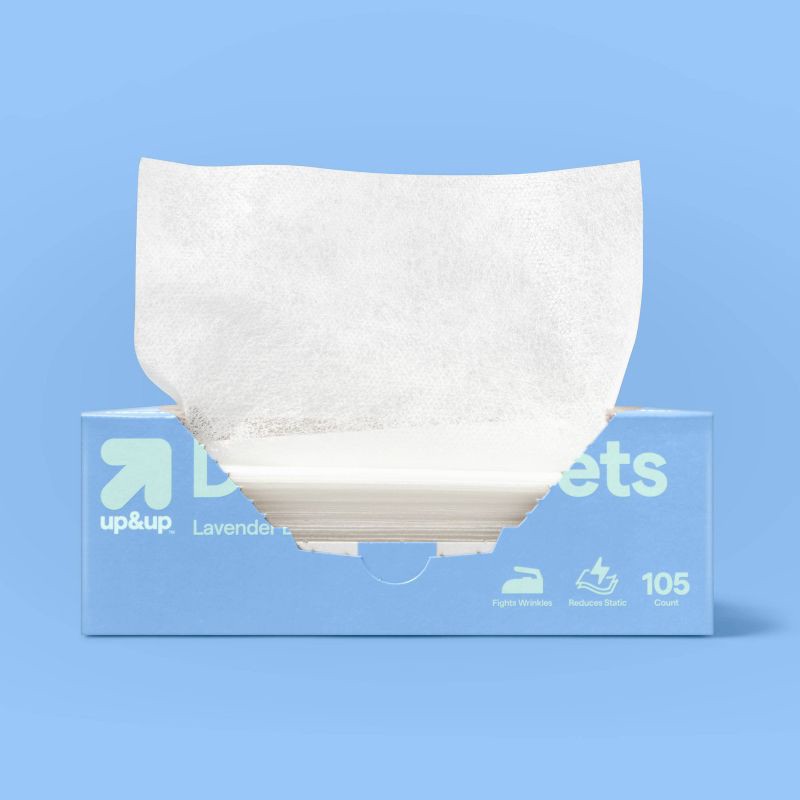 slide 2 of 3, Dryer Sheets - Lavender Bloom - 105ct - up&up™, 105 ct