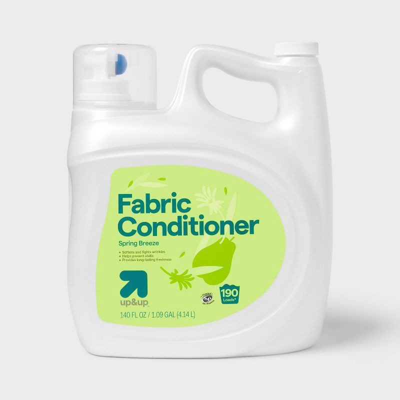 slide 1 of 3, Fabric Softener - Spring Breeze - 140 fl oz - up&up™, 140 fl oz