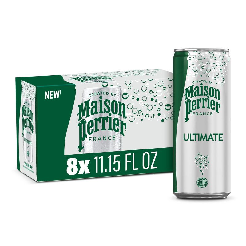 slide 1 of 13, Maison Perrier Unflavored Sparkling Water - 8pk/11.15 fl oz Cans, 8 ct, 11.15 fl oz