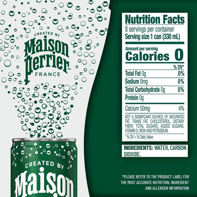 slide 6 of 8, Maison Perrier Sparkling Water - 8pk/11.15 fl oz Cans, 8 ct, 11.15 fl oz