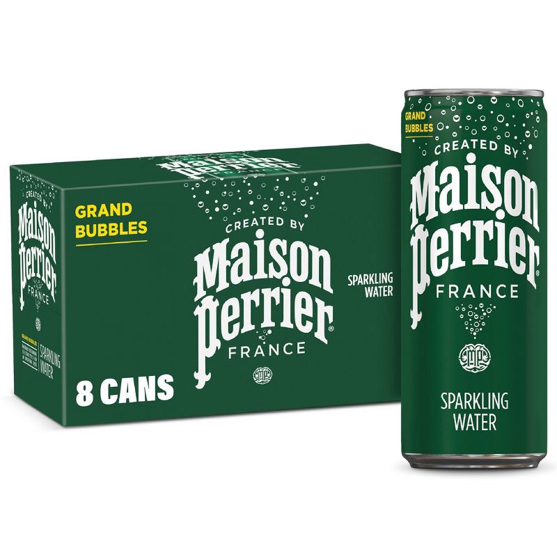 slide 1 of 8, Maison Perrier Sparkling Water - 8pk/11.15 fl oz Cans: Sugar-Free, Caffeine-Free, 8 ct; 11.15 fl oz