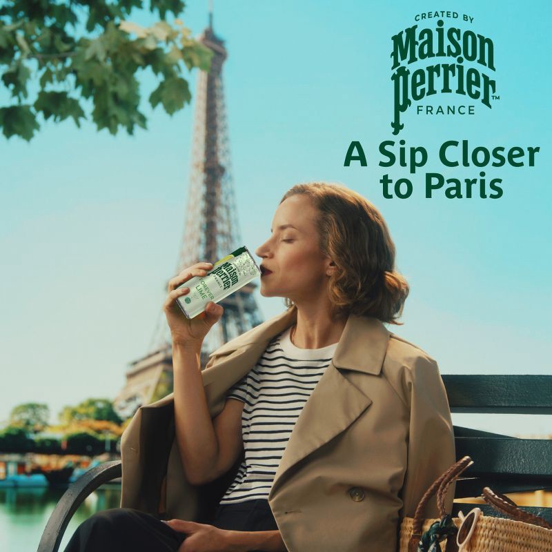 slide 4 of 13, Maison Perrier Lime Sparkling Water - 8pk/11.15 fl oz Cans, 8 ct, 11.15 fl oz