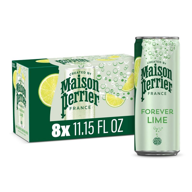 slide 1 of 13, Maison Perrier Lime Sparkling Water - 8pk/11.15 fl oz Cans, 8 ct, 11.15 fl oz