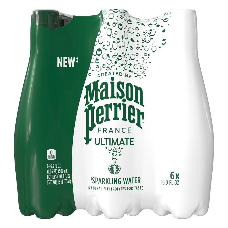 slide 1 of 10, Maison Perrier Unflavored Sparkling Water - 6pk/16.9 fl oz Bottles, 6 ct; 16.9 fl oz