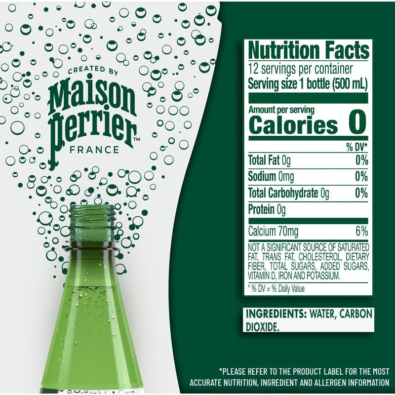 slide 6 of 10, Maison Perrier Unflavored Sparkling Water - 12pk/16.9 fl oz Bottles, 12 ct; 16.9 fl oz