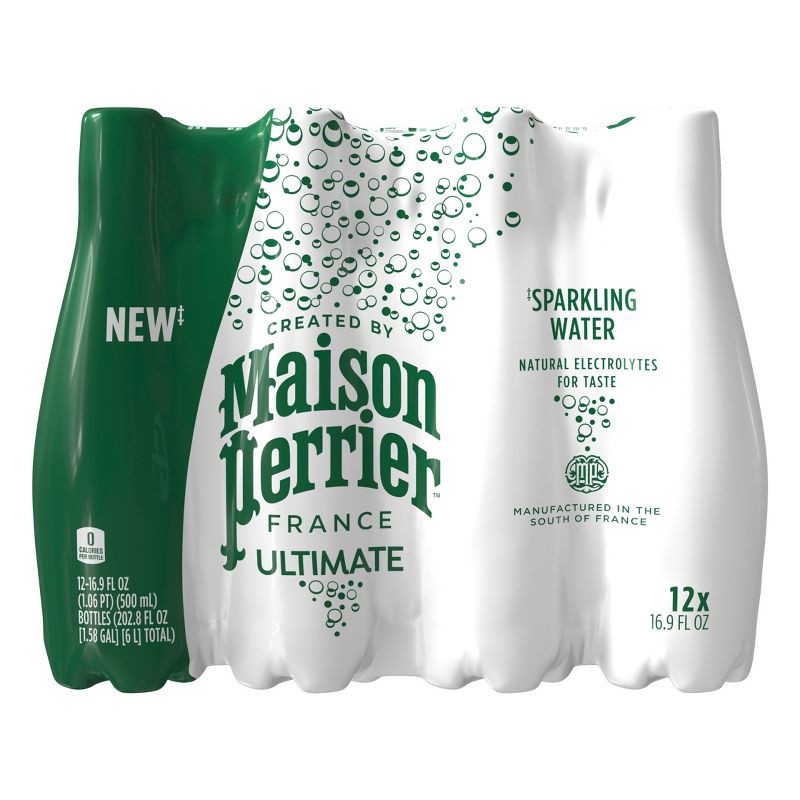 slide 1 of 10, Maison Perrier Unflavored Sparkling Water - 12pk/16.9 fl oz Bottles, 12 ct; 16.9 fl oz