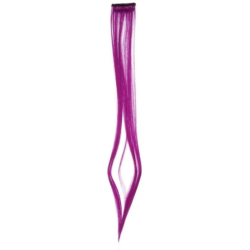 slide 1 of 1, Party City Magenta Straight Hair Extension, 1 ct