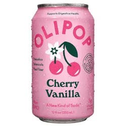 OLIPOP Cherry Vanilla Prebiotic Soda - 12 fl oz Can