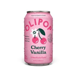 OLIPOP 9g Fiber Prebiotic Soda Cherry Vanilla - 12 fl oz Can