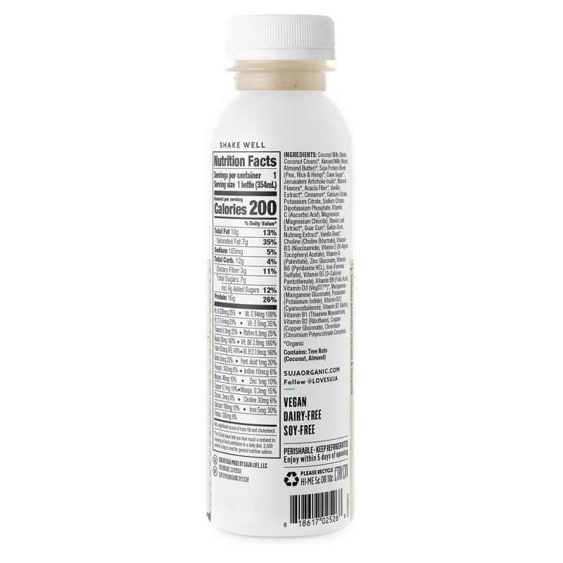 slide 2 of 5, Suja Organic Protein Shake Vanilla Cinnamon Protein Drink -12 fl oz Bottle, 12 fl oz