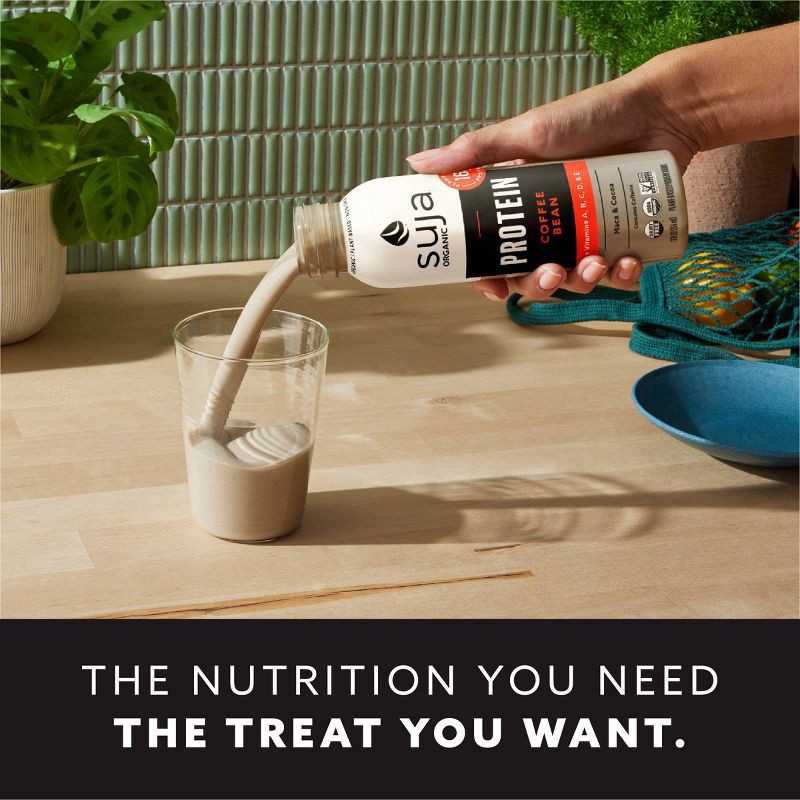 slide 3 of 10, Suja Organic Protein Shake, Coffee Bean Protein Drink - 12 fl oz Bottle, 12 fl oz