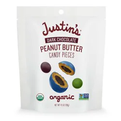 Justin's Dark Chocolate Peanut Butter Candy Pieces 4.5oz