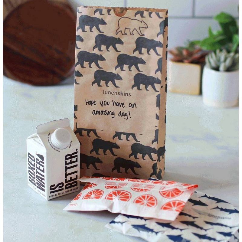 slide 6 of 9, Lunchskins Recyclable Paper Lunch Sacs - 50ct (Variety Pack), 50 ct