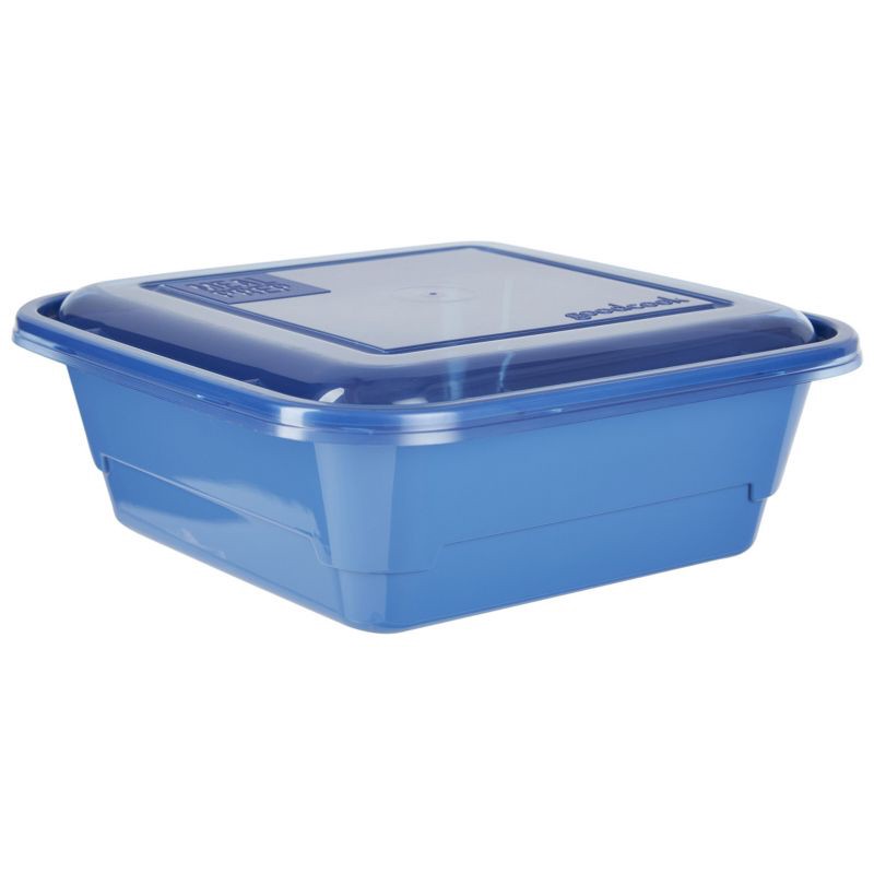 slide 3 of 9, GoodCook Meal Prep 1 Compartment Square Containers + Lids - 3Cups - 20pcs/10ct - Blue, 20 ct, 10 ct