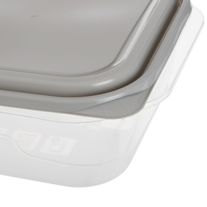 slide 4 of 7, GoodCook EveryWare Square Food Storage Containers - 11.7 Cups - 4pcs/2ct - Gray, 4 ct, 2 ct