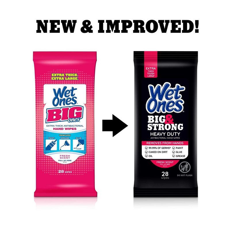 slide 7 of 7, Wet Ones Big & Strong Hand Wipes - 28ct, 28 ct