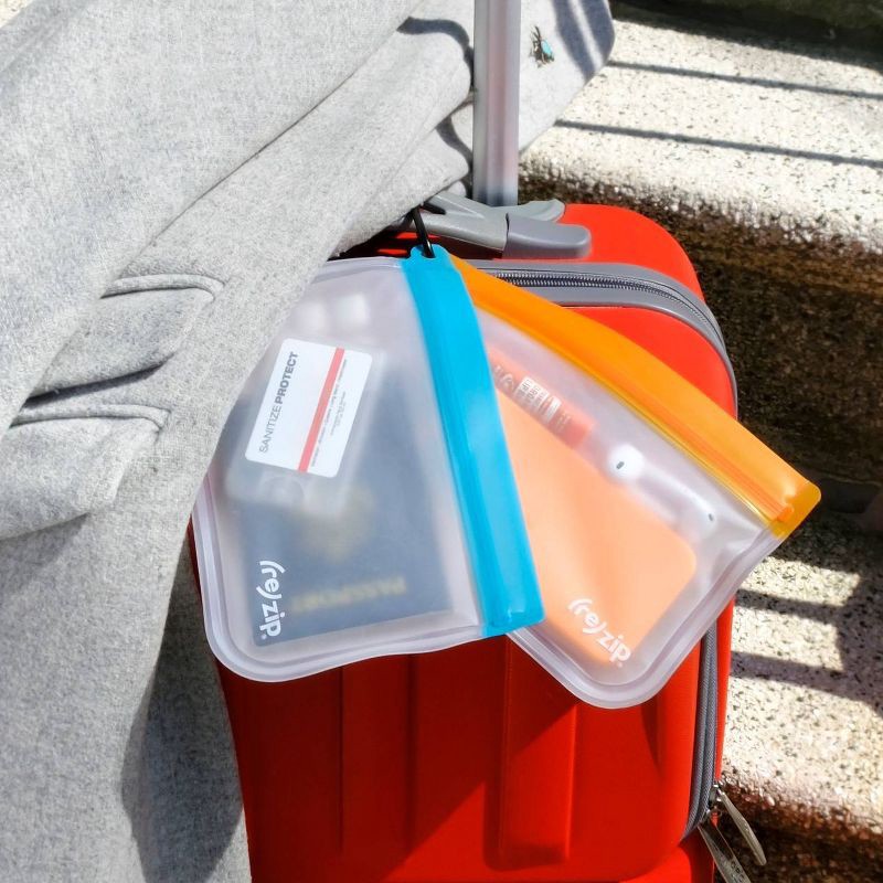 slide 7 of 9, (re)zip Reusable Leakproof Clip-on Take Me with You Bags and Carabiner - 2pc, 2 ct