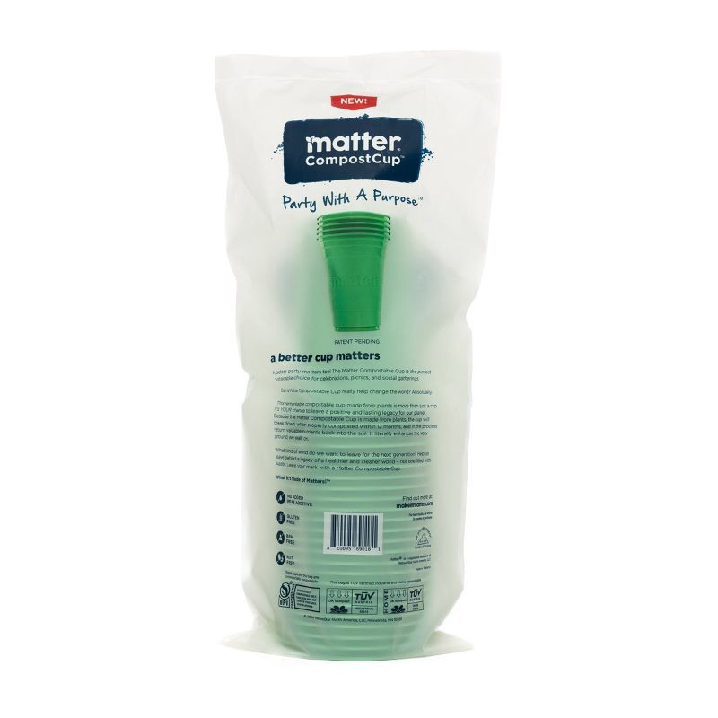 slide 7 of 13, Matter Compostable Cold Disposable Cups - 18oz/24ct, 18 oz, 24 ct