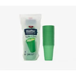 Matter Compostable Cold Disposable Cups - 18oz/24ct